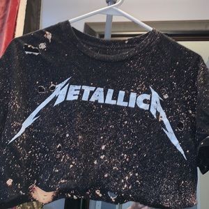 metallica crop top
